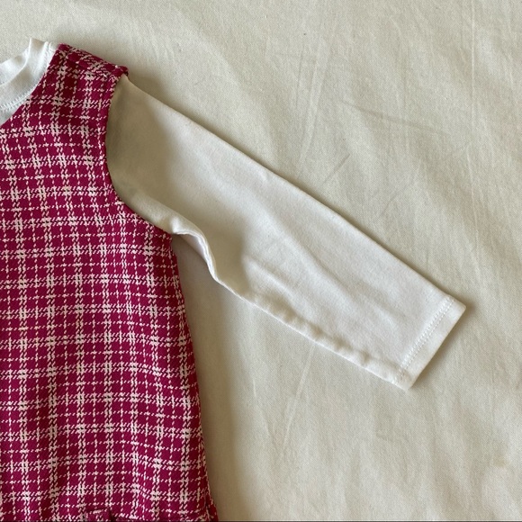 Talbots dress jumper 2T Red Plaid brand new 100% organic Egyptian cotton shirt - Picture 5 of 11